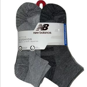 NWT Men New Balance grey 6 pack low cut socks